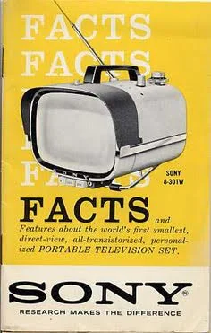 SONY PORTABLE — The History Of Television